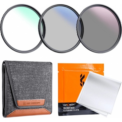 K&F Concept Professional Lens Kit MC UV + PL-C + ND 4x 72mm