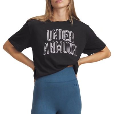 Under Armour Dámske tričko Rival OS Campus Tee Čierna