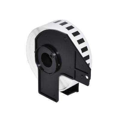 съвместими етикети Brother DK-22214 - White Continuous Length Paper Tape 12mm x 30.48m, Black on White - MK-DK-22214 (MK-DK-22214)