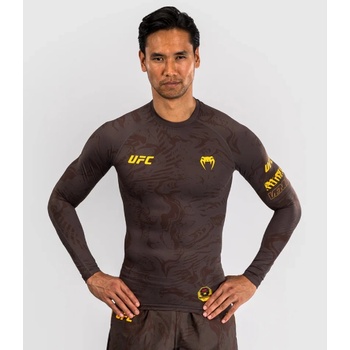 UFC, VENUM Рашгард UFC Fusion by Venum Fight Week Men’s Performance Long Sleeve Rashguard - Earthen Brown - XXL