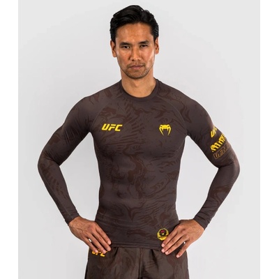 UFC, VENUM Рашгард UFC Fusion by Venum Fight Week Men’s Performance Long Sleeve Rashguard - Earthen Brown - XXL
