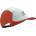 Compressport Шапка с козирка Compressport 5 Panel Cap - Star White / Tigerlily - размер One Size (904-5604-0611)