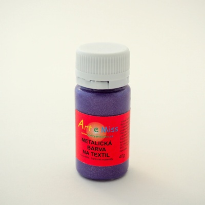 ARTEMISS Metalické barvy na textil 40 g 51 růžová