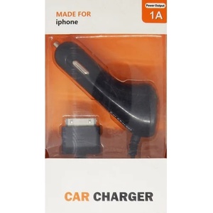  Зарядно устройство за кола, за iPhone 4/4S + USB порт, 12V-24V