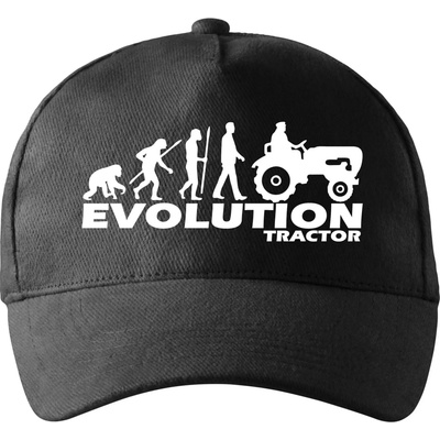 Evolúcia traktor so zahnutým šiltom a látkovou sponou Čierna