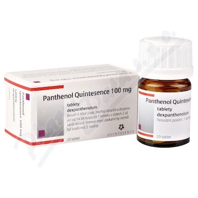 Panthenol Quintesence 100 mg 20 tabliet