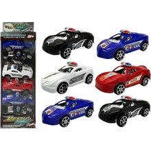 Lean Toys Sada policajných automobilov na naťahovanie - 6 ks