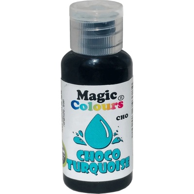 Magic Colours Gelová barva do čokolády Choco Turquoise 32 g