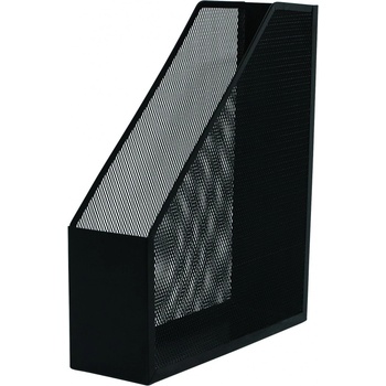 Image 1 of Поставка за бюро, вертикална, мрежеста, метална черна