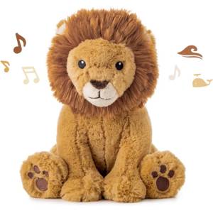 Cloud b Мека играчка с успокояващи звуци и сензор за плач Cloud B - Louis Lion (7801-LI)