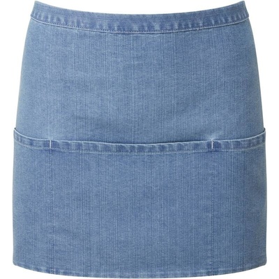 Premier PR155 Krátka zástera do pása s vreckom Colours modrá denim