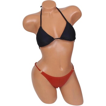 Дамски бански в черен и кафяв цвят