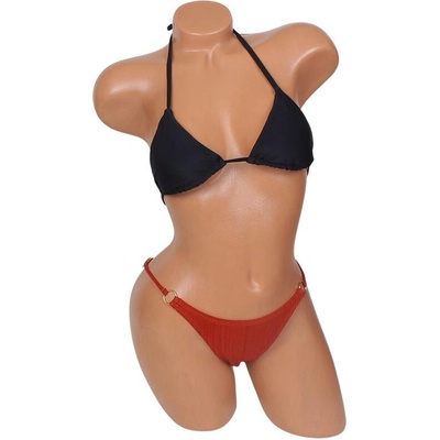 Дамски бански в черен и кафяв цвят