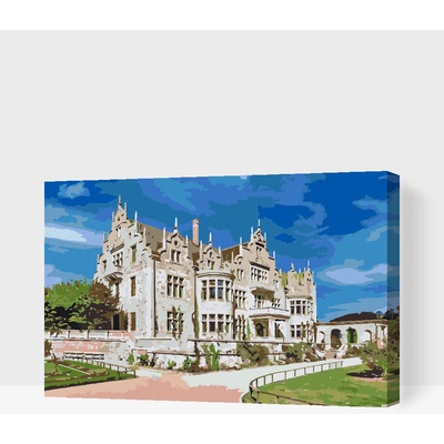 Vymalujsisam.cz Malování podle čísel Zámek Altenstein Německo Velikost 40 x 60 cm Rámování Na kartonové desce