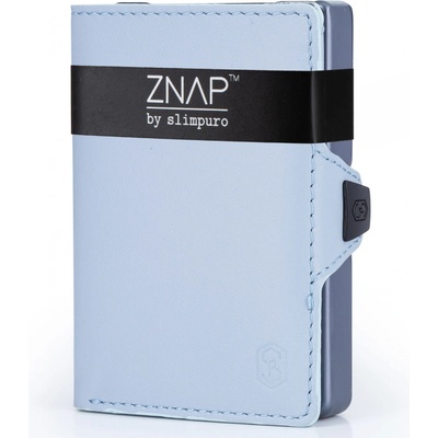 Slimpuro ZNAP Slim Wallet 8 kariet priehradka na mince ochrana RFID ZNAPPBlueLBlue8