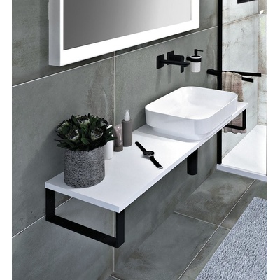 Sapho Plato doska Rockstone 250 x 2,4 x 36 cm biela matná PL256-0101