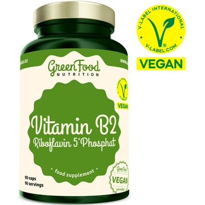 GreenFood Nutrition Vitamín B2 Riboflavin 5'Phosphat 90 kapsúl