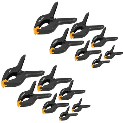 Tolsen Tools Комплект пластмасови пружинни скоби tolsen, 14 бр (10196)