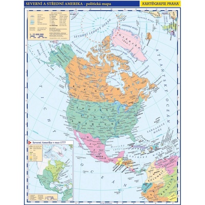 Severní Amerika příruční pol.mapa