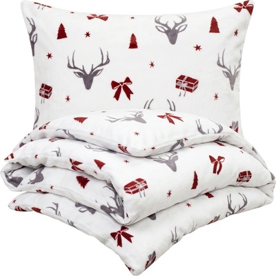 4Home Obliečky mikroflanel Stag & Bows 140x200 70x90