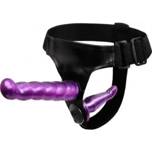 LyBaile Двоен страпон колан Ultra Harness лилав