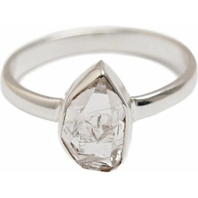 Nefertitis Herkimer diamant prsten stříbro R4075