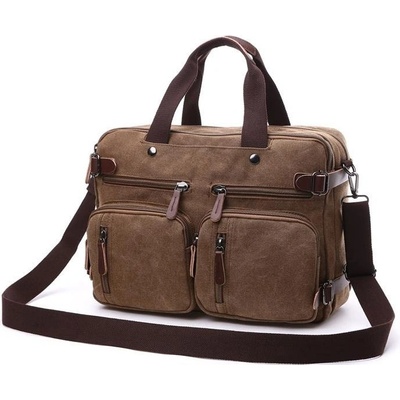 Pánská plátená taška crossbody Savior Hnedá