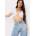 Missy Empire Къса блуза Missy Empire Slinky Twist Front Crop Top - Grey