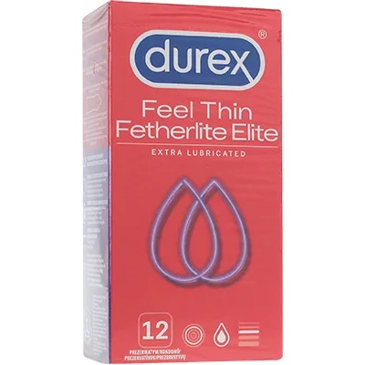 Durex Feel Thin Extra Lubricated презервативи 12 бр
