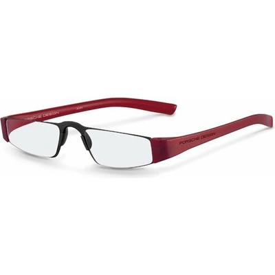 Brýle na čtení Porsche Design P8801 B černá/červená – Zboží Dáma