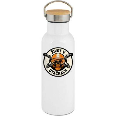 123TRIKO termoska Život v otáčkách, V2 500 ml motorka