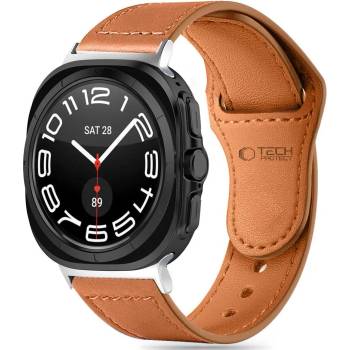 Tech-Protect leatherfit samsung galaxy watch ultra (47 mm) brown (5906302313365)