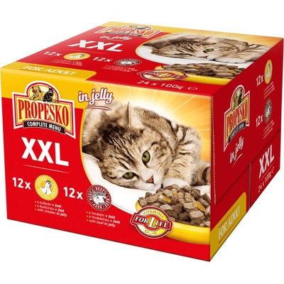Propesko Cat kura hovädzie 24 x 100 g