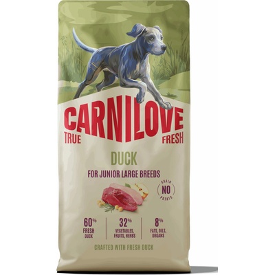 Carnilove True Fresh Dog Duck for Junior Large breeds 12 kg