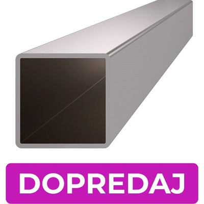 DOPREDAJ profil 30 x 30 x 2 x 1000 mm, brúsená AISI 304