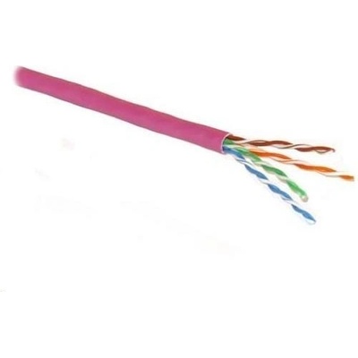 PlanetElite KAB-UTP5E-D-LSO-PR-P UTP, Cat5E, drát, LS0H, DCa, 305m, fialový