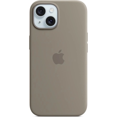 Apple iPhone 15 + Silicone Case with MagSafe - Clay -MXQU3ZM/A