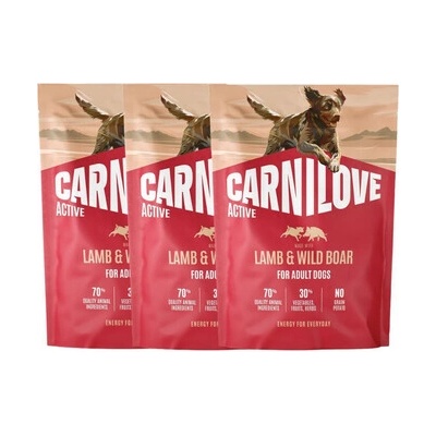 Carnilove Active Dog Lamb and Wild Boar Adult 3 x 1,5 kg