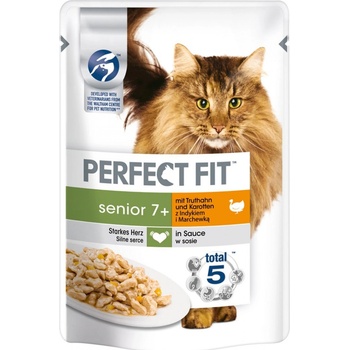 Perfect Fit Senior s krůtím masem a mrkví 12 x 85 g
