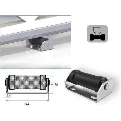 CAIS DRIVESHAFT 80 - Podpěrná konzola s kladkou 80 mm