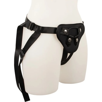 Vegan Fetish Comfortable Adjustable Strap-On Black