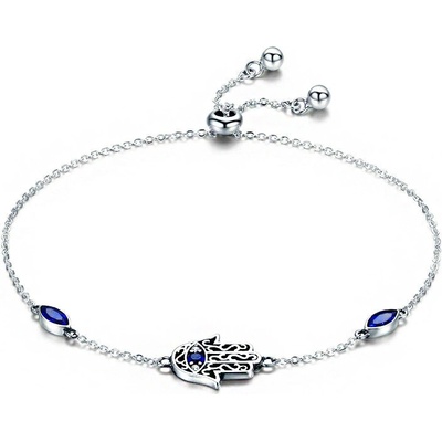 P&J Jewellery stříbrný náramek ruka Hamsa UNISBR18