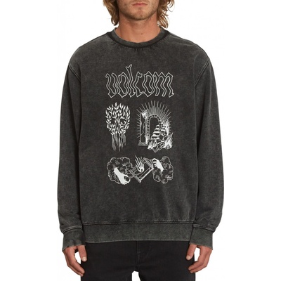 Volcom mikina Fa Vaderetro Crew black černá