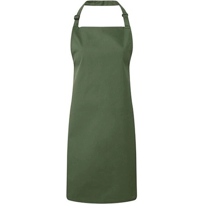 Premier Workwear Klasická zástera za krk PR150 Moss -ca. Pantone 418C 72 x 86 cm