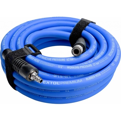 Extol Premium vzduchová gumená s rýchlospojkami 1/2", 10m 8865149
