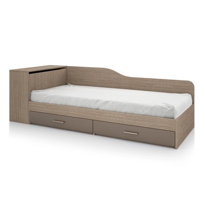 Bogdan Furniture I Легло Mod 2005 с чекмеджета, Мока/Лате