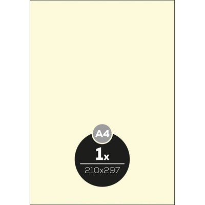 Etikety APLI A4/20 ks, 210x297 - 1 etiketa, krémové