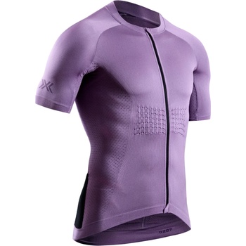 X-Bionic Мъжка фланелка с къс ръкав за колоездене X-Bionic Xceed Ride Jersey S/S Cycling jersey - Heather / Lavender Night - размер M (056-3355-0312)