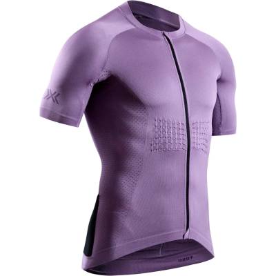 X-Bionic Мъжка фланелка с къс ръкав за колоездене X-Bionic Xceed Ride Jersey S/S Cycling jersey - Heather / Lavender Night - размер M (056-3355-0312)