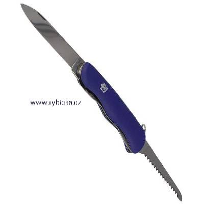 Zavírací nůž Mikov PRAKTIK 115-NH-2/AK MODRÝ (Značení čepele laserem již od 1 kusu! Zavírací nůž s pojistkou liner lock. Modré provedení střenek.)